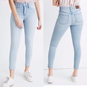 Madewell 9" Mid-Rise Skinny Crop Jeans Coolmax